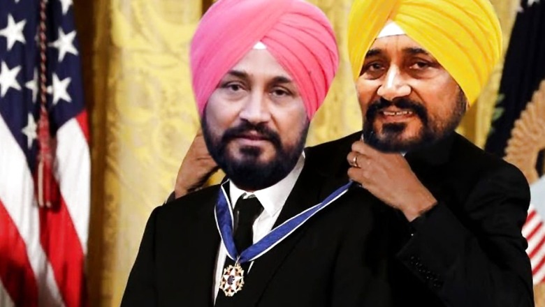 AAP Notches Up Poll Humour With 'Channi Awarding Channi' Meme in Sand Mining Case, Cops Say Probe on