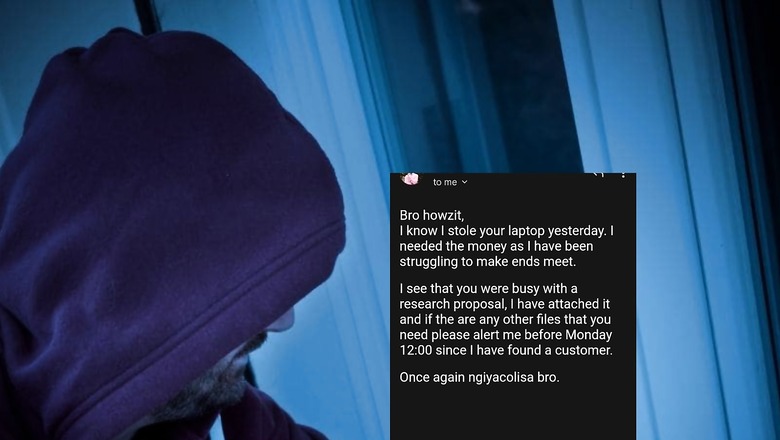Thief Sends Apology Email for Stealing Man's Laptop, Twitter Calls Him 'Honest Robber'