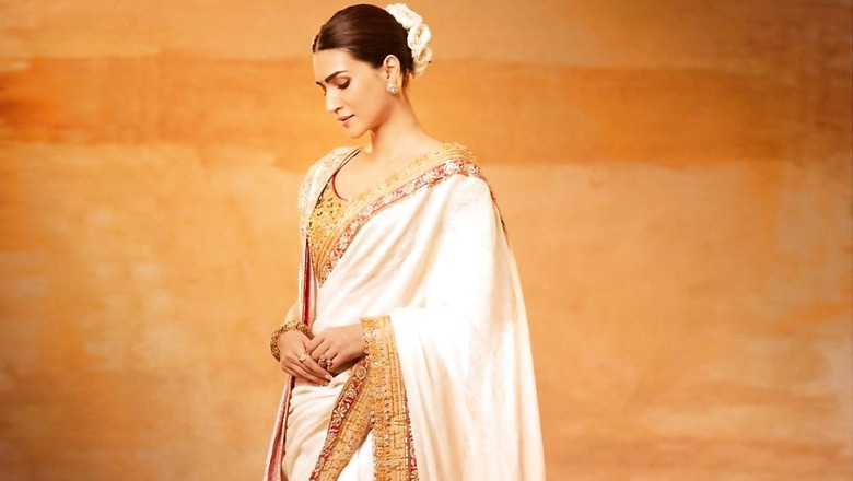 Adipurush Trailer: Kriti Sanon’s Vintage Abu Jani Sandeep Khosla Saree Had 24 Carat Gold Khadi Block Print