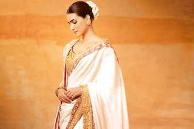 Adipurush Trailer: Kriti Sanon’s Vintage Abu Jani Sandeep Khosla Saree Had 24 Carat Gold Khadi Block Print