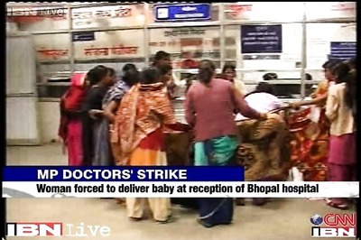 MP: Woman forced to deliver at hospital reception due to doctors' strike