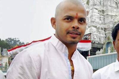 Snapshot: Cricketer Sreesanth has his head shaved