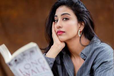 In Grey-striped Shirt And Shorts, Daksha Nagarkar's Glamorous Avatar