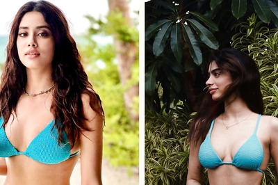 Janhvi Kapoor and Khushi Kapoor Set The Internet On Fire in the Same Aqua Bikini Top