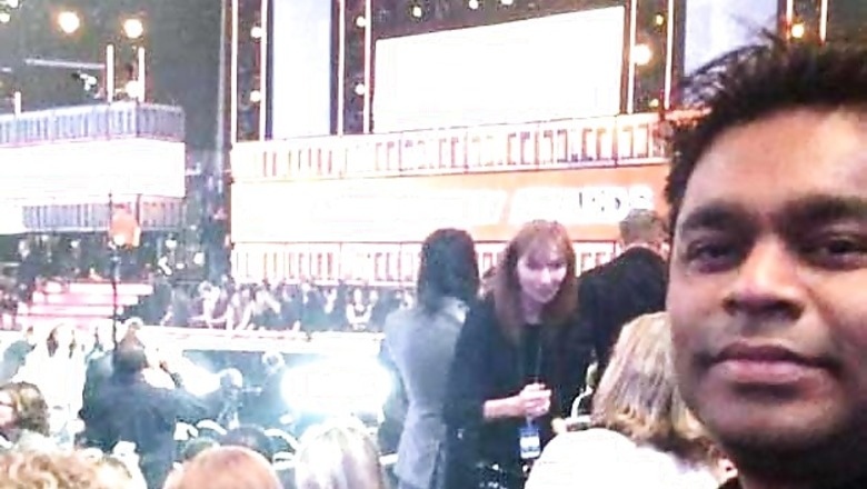 Snapshot: AR Rahman shares personal photos taken at the Grammys on FB