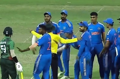 Watch: Fiery Verbal Exchange Between Harshit Rana and Soumya Sarkar During IND A vs BAN A Semifinal Clash