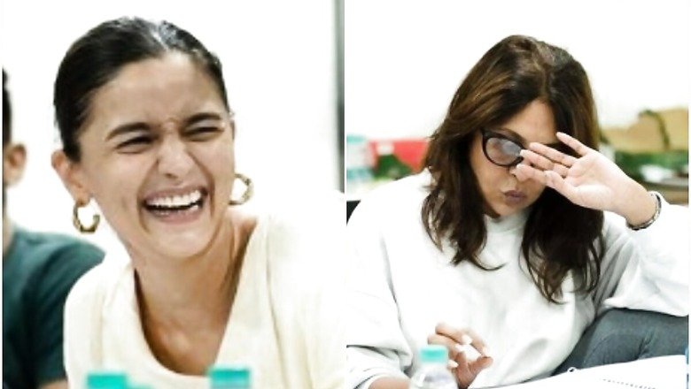 Alia Bhatt and Shefali Shah Look Excited During 'Darlings' Table Read, See Pics