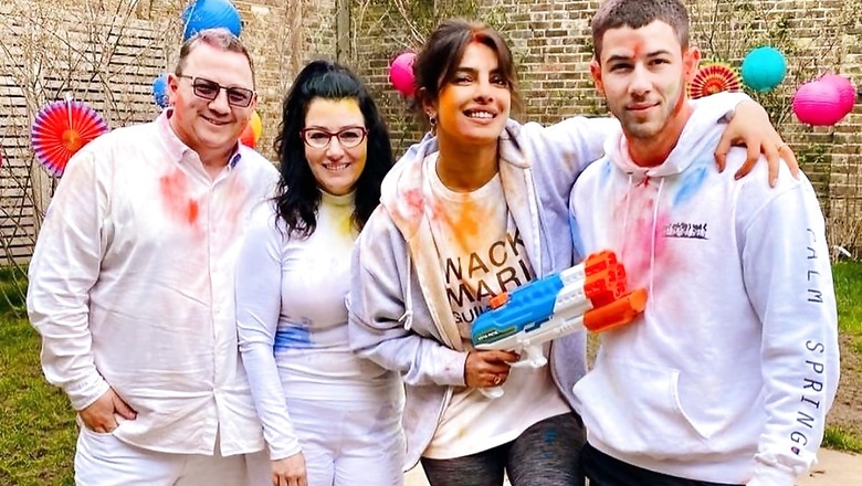Priyanka Chopra Celebrates Holi with Nick Jonas and His Parents, Shares Perfect Family Pic
