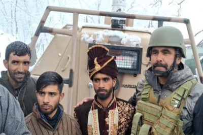 Jammu And Kashmir: CRPF Rescues Groom Stranded In Heavy Snow, Escorts Him To Bride
