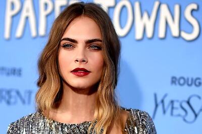 Actress Cara Delevingne is not fond of wearing make-up