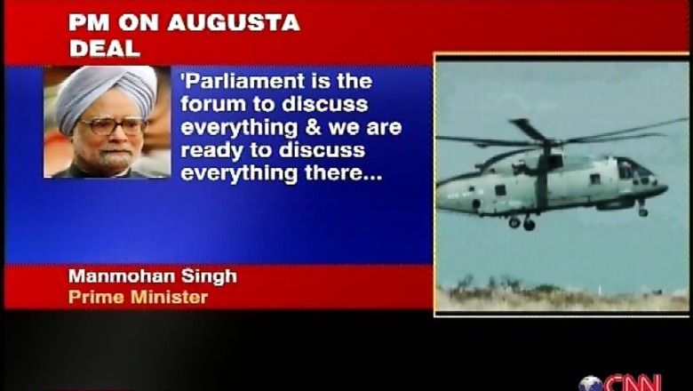 Italian chopper deal: PM says govt has nothing to hide