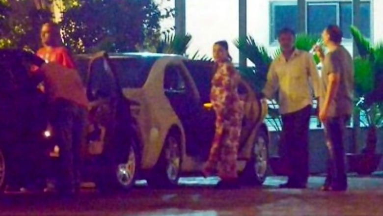 Snapshot: Heavily pregnant Rani Mukerji shows off her baby bump in floral maxi dress