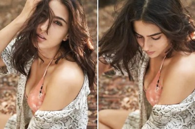 Sara Ali Khan Sizzles in Peach-Coloured Bikini Top, See Pictures