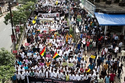 Assam Bandh: Protesters Squat on Tracks, Burn Tyres During Shutdown Over Citizenship Bill