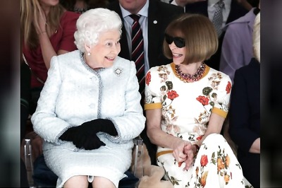 Queen Elizabeth Makes Surprise Appearance At London Fashion Week