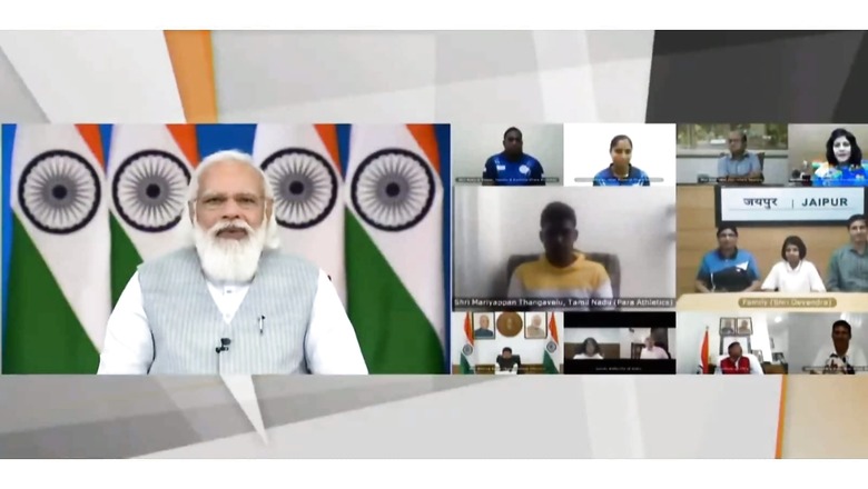 PM Modi Interacts with Indian Para-athlete Contingent Ahead of Tokyo Paralympics