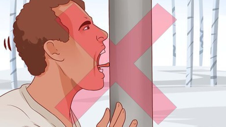 How to Remove a Tongue Stuck on Frozen Metal