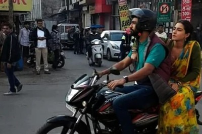 Sara Ali Khan, Vicky Kaushal Seen Roaming On A Bike In Indore, Video Goes Viral