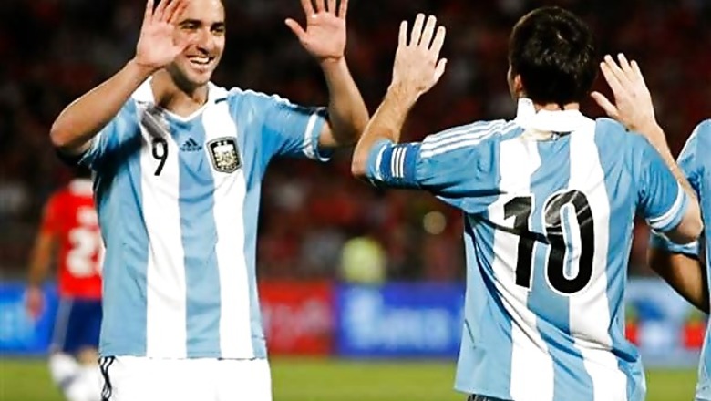 Messi, Higuain lead Argentina to 2-1 win