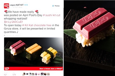 Japan's Sushi Inspired Kit Kat Comes in tuna, egg, sea urchin varieties