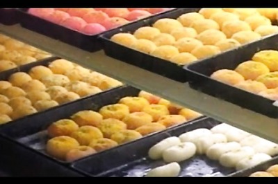 Ghaziabad: RLD candidate weighed against laddoos