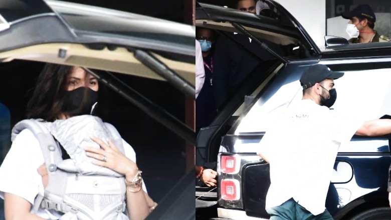 Anushka Sharma Holds Vamika Close to Her as Virat Kohli and She Returns From Dubai, See Pics