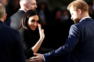 UK's Prince Harry and Fiancee Markle Delight Crowd on First Official Walkabout