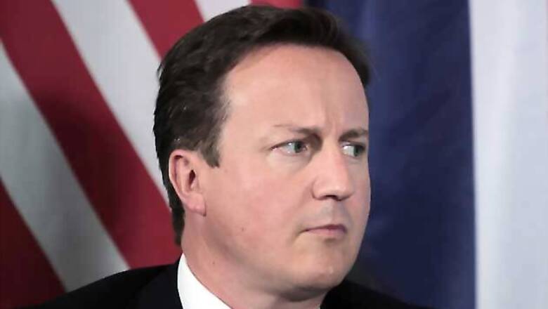 British PM David Cameron arrives on three-day India visit