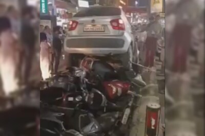 Woman's Calm Reaction After Crashing Car Into Parked Bikes Is Too Epic To Miss