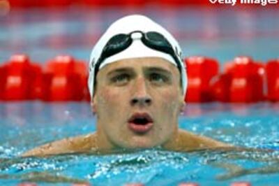 Lochte looms as twin threat to Phelps and Peirsol