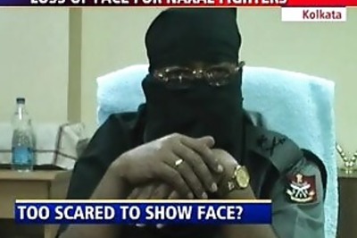 Officer fighting Maoists hides face, slams govt