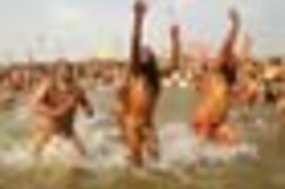 In Pics: Sadhus paint the town red!