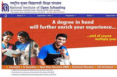 NIOS Vocational Courses Registration 2018: Last Date Extended, Now Apply before 31st August 2018