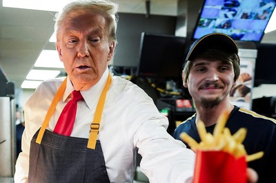 'Don't Mind This Job': Trump Slams Harris During Photo Op At McDonald's Ahead Of Polls | Watch