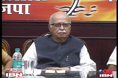 BJP distances itself from pro-Modi protests outside Advani's house