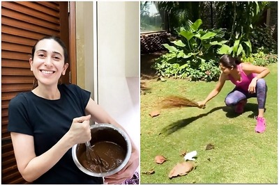 Bollywood in Lockdown: Karisma Kapoor Bakes Cake, Shilpa Shetty Sweeps Her Garden