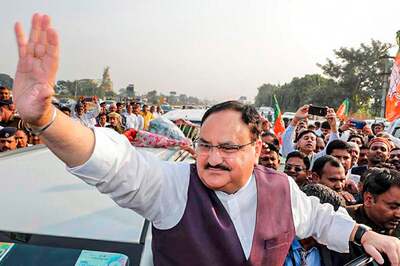 Nadda Launches BJP's Wall-writing Campaign for Lok Sabha Polls