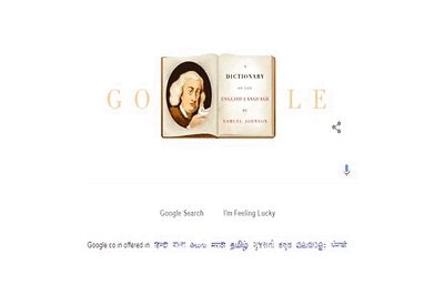 Google Honours Samuel Johnson With Doodle on 308th Birthday