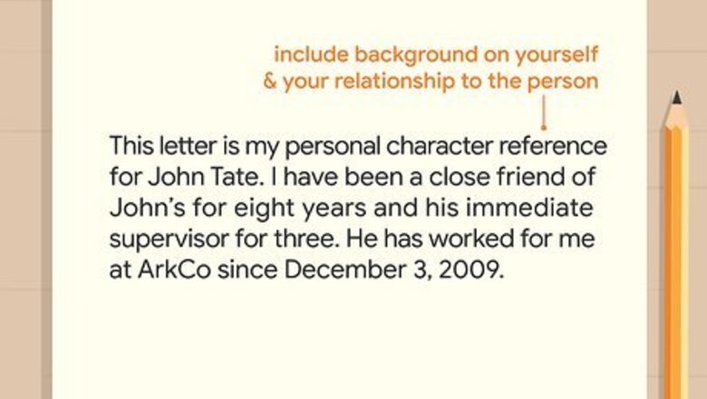 How to Write a Character Reference