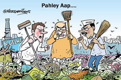Cartoon of the day: Politics over garbage in Delhi