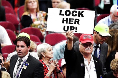 Trump Denies Saying 'Lock Her Up', Chant Aimed At 2016 Rival Hillary Clinton