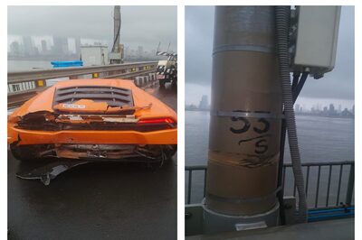 Maharashtra: Ex-BJP MLA's Son Rams Luxury Car into Railing of Bandra-Worli Sea Link; Booked