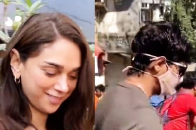 Aditi Rao Hydari Clicked Leaving a Restaurant With Rumoured Boyfriend Siddharth; Watch Video