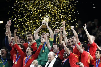 Spain team heads home for hero's welcome