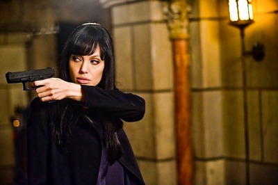 Angelina likes to balance motherhood with hard core action