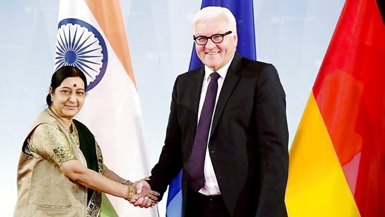 Swaraj departs for home after tour to Germany, Egypt