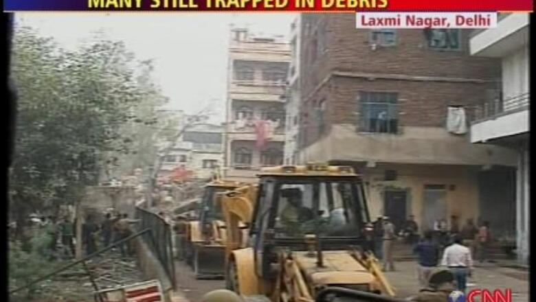Delhi building collapse: owner booked