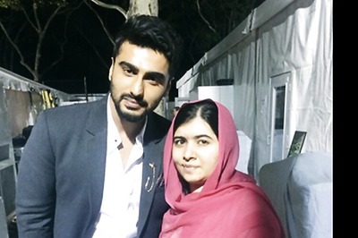 Snapshot: Arjun Kapoor star-struck by Malala Yousufzai