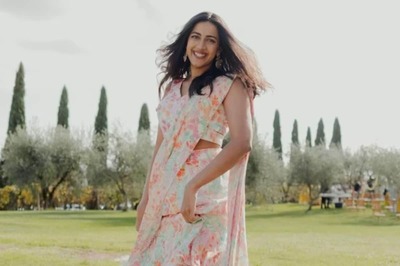 Niharika Konidela’s Dreamy Pictures In Floral Saree Will Drive Your Monday Blues Away