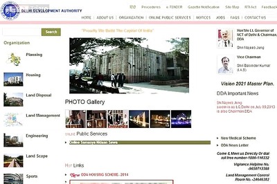 DDA website restored; over 18 lakh hits in two days